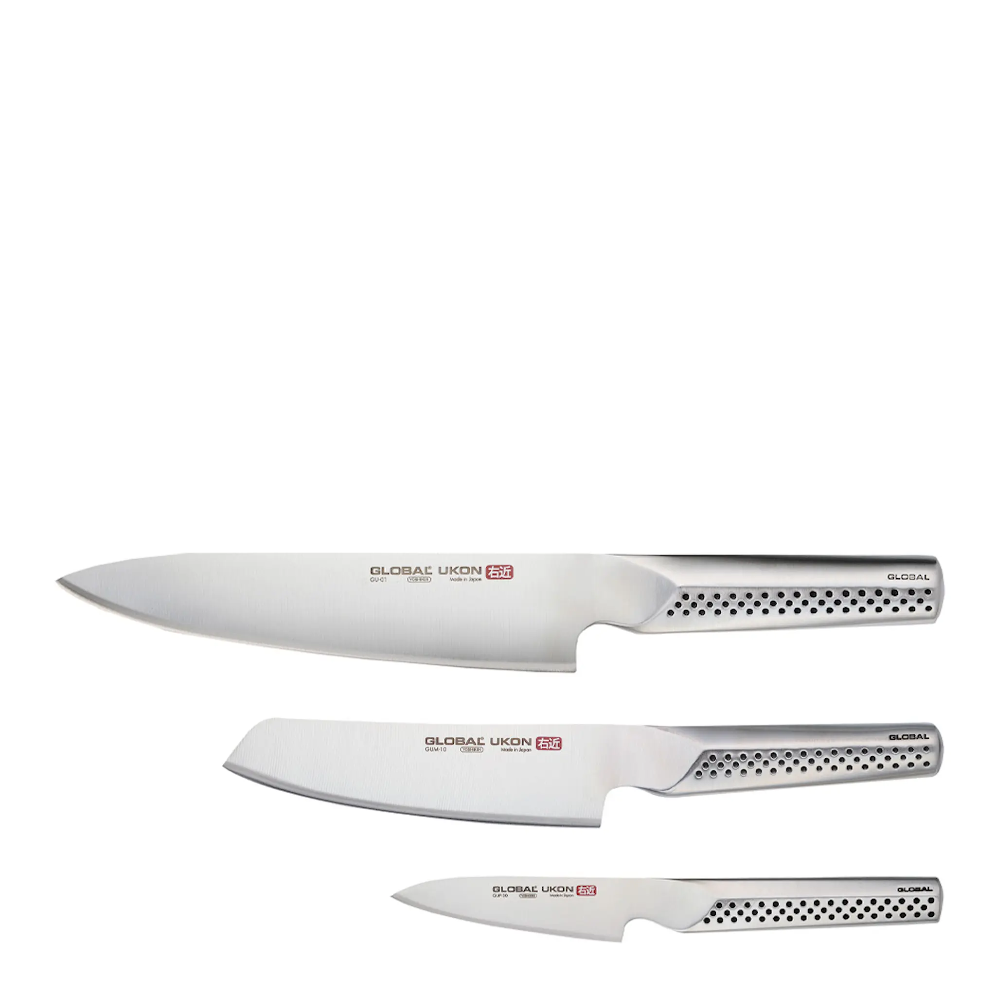 Global Ukon Knivset 3-delar GU-01, GUM-10, GUF-30
