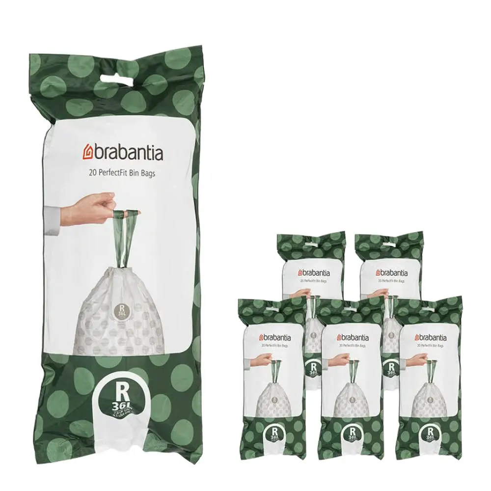 PerfectFit avfallsposer 36L 120-pack kode R hvit