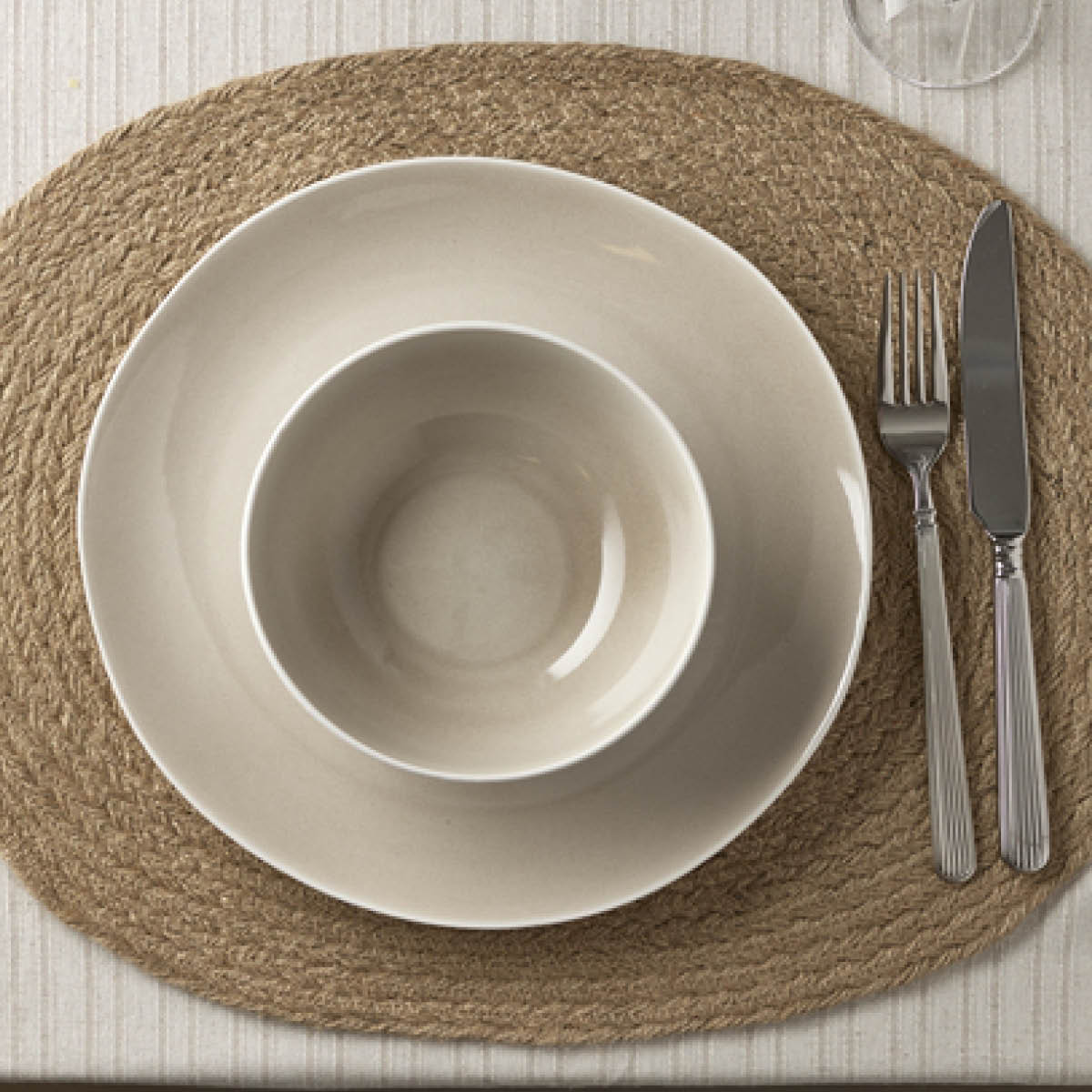 Holmen Jesper bordstablett 45x35 cm oval natur