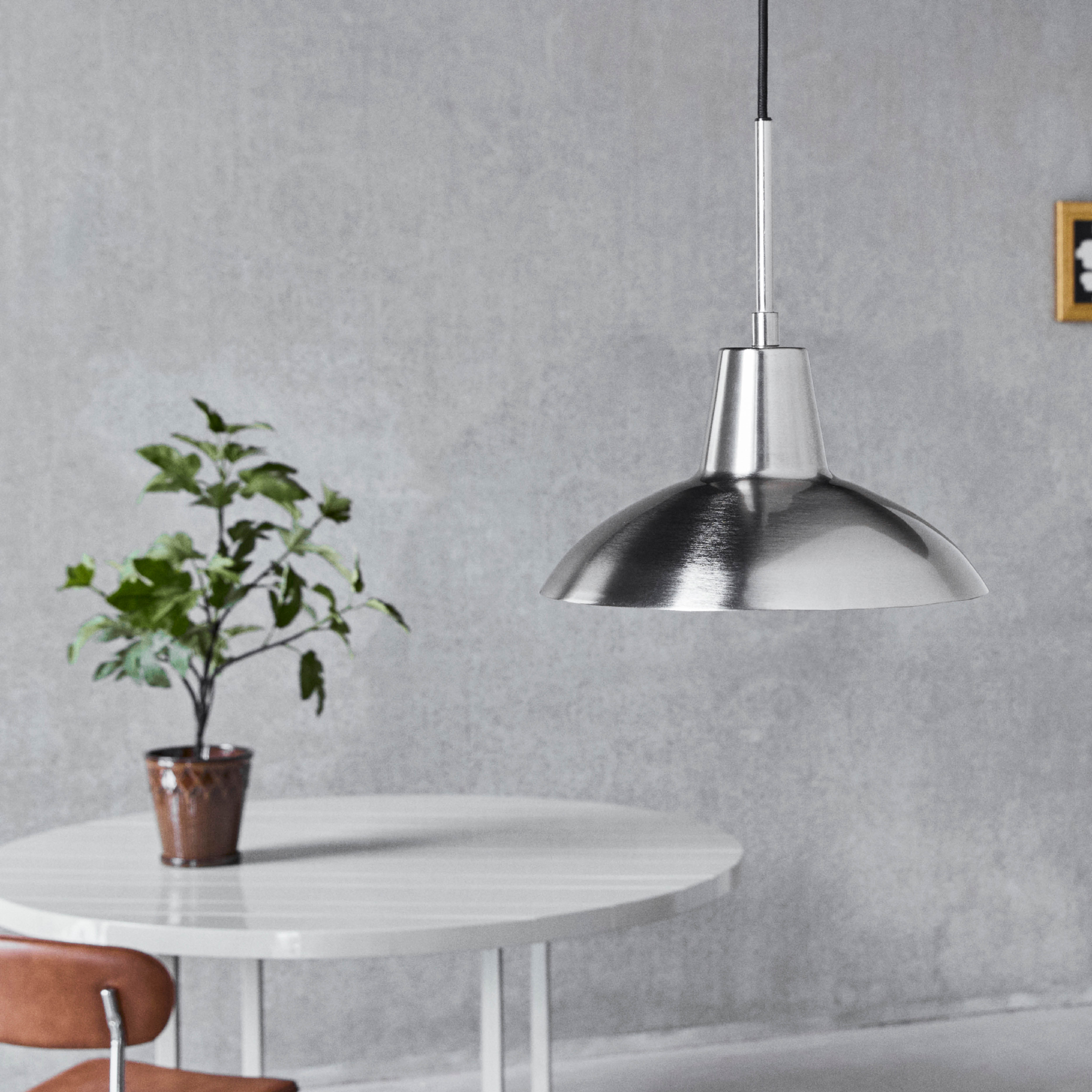 House Doctor Desk taklampa 31 cm borstad silverfinish