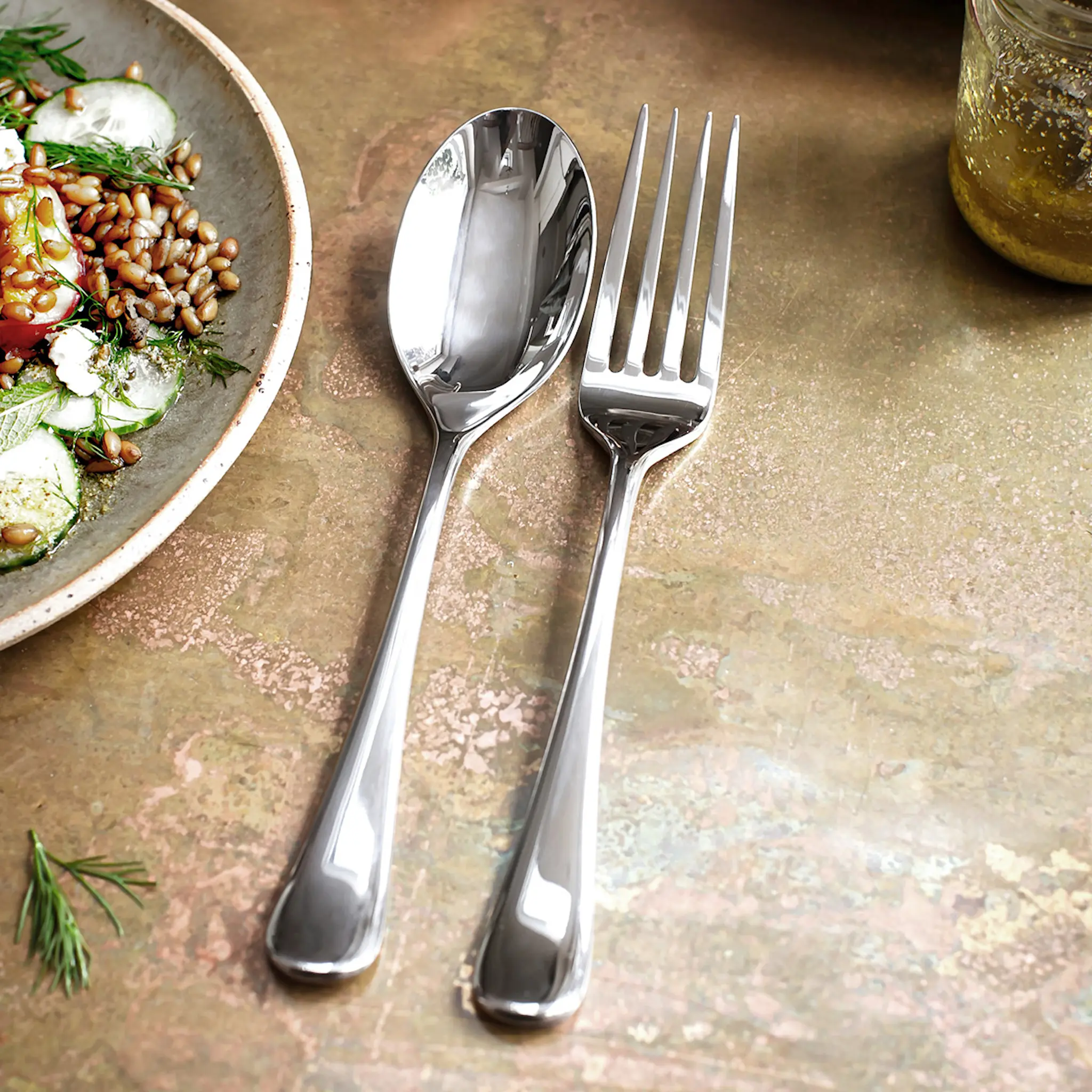 Robert Welch Radford Bright Serveringsked 22,9 cm blankt stål