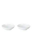 White Fluted Dippskål 9 cl 2-pack