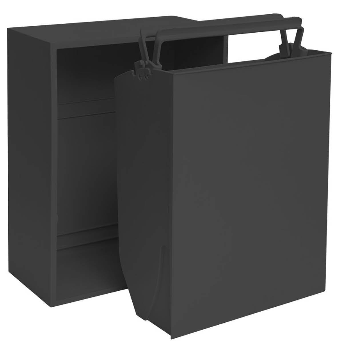 ReCollector Recycling Lajittelulaatikko 30x15x40 cm Black Raven