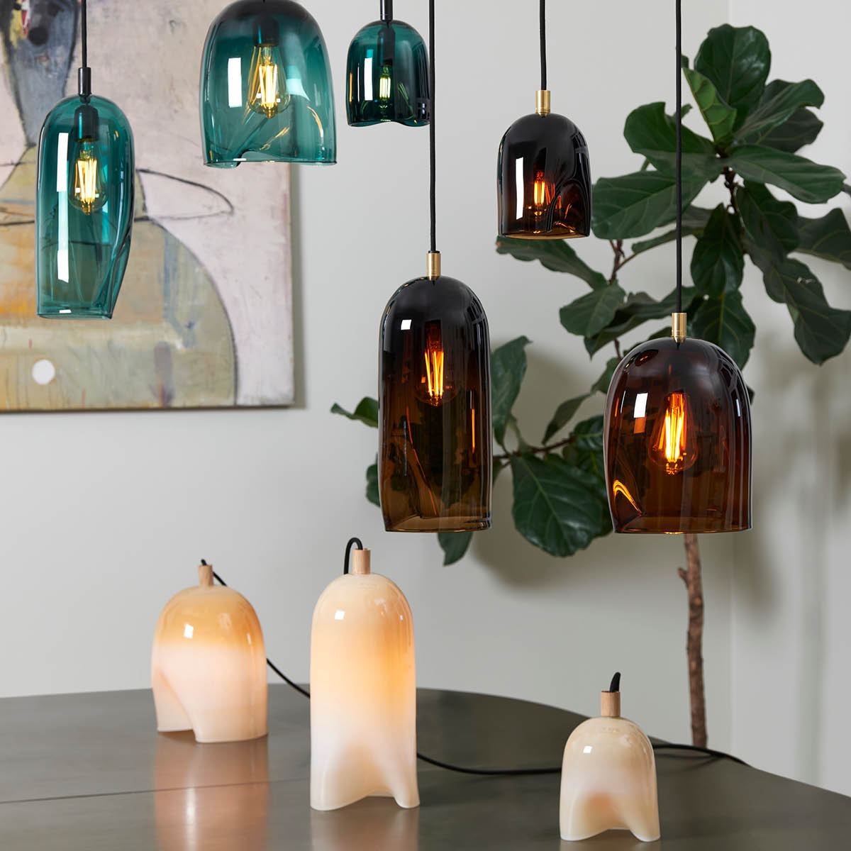 Magnor Klem lampe medium 28 cm tare