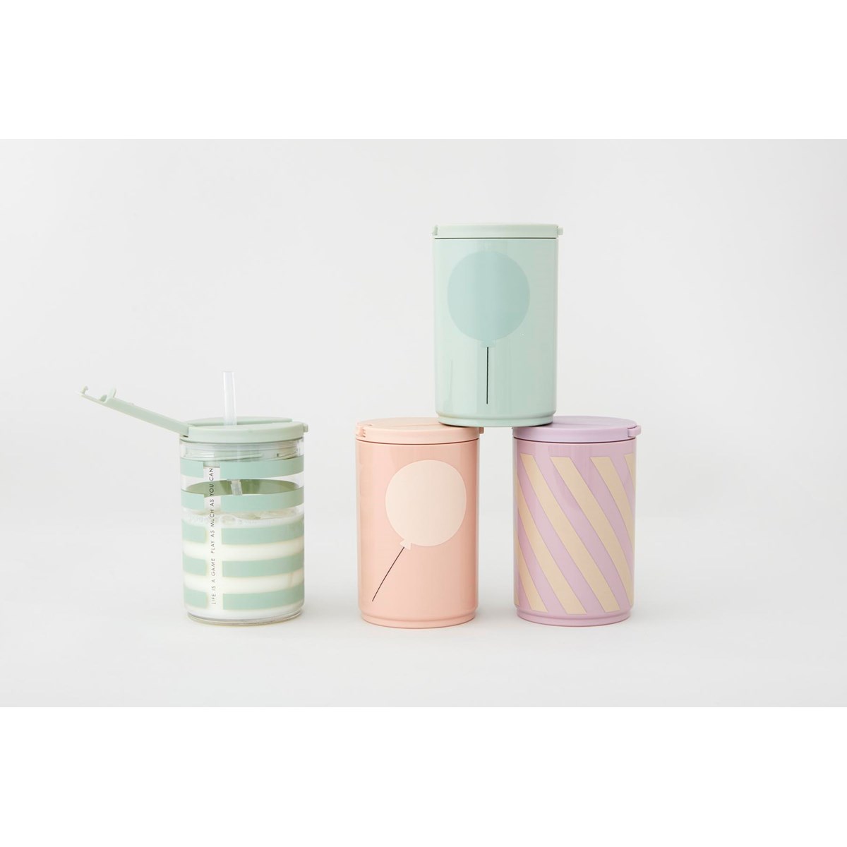 Design Letters Kids Muki pillillä 33 cl Balloon Nude