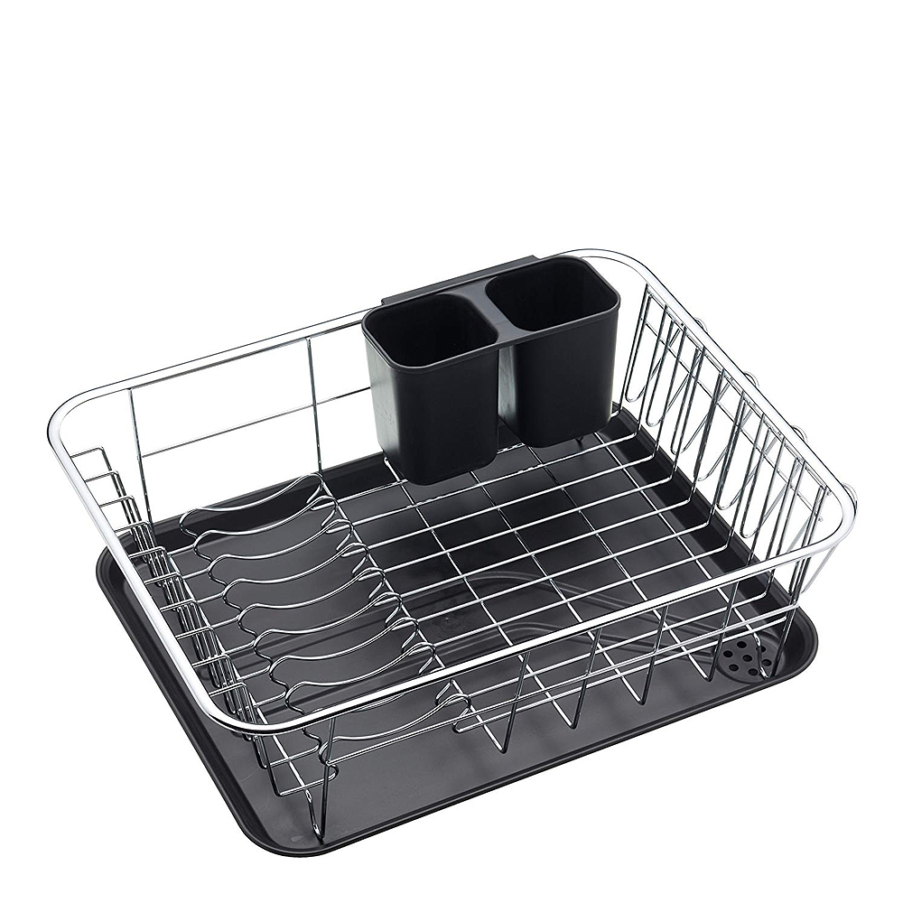 Kitchen Craft Oppvaskstativ rustfri/svart