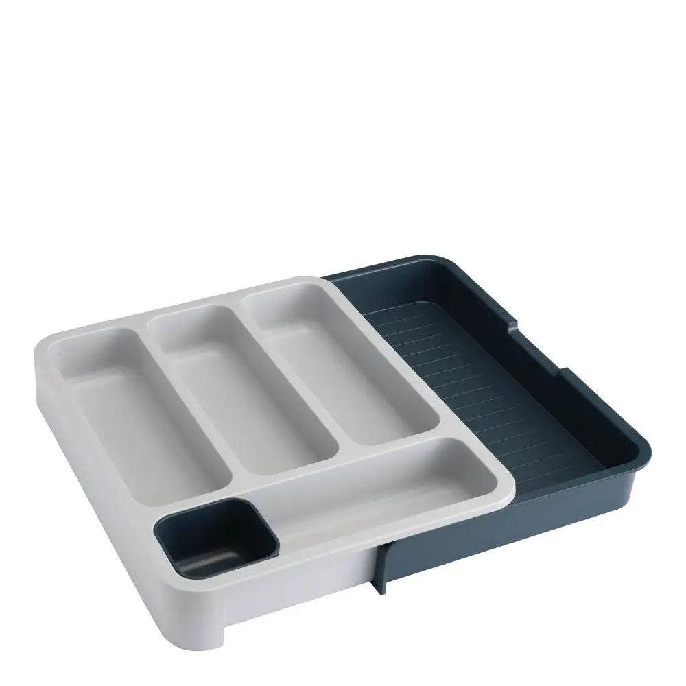 Drawerstore bestikkoppbevaring 37x28 cm grå