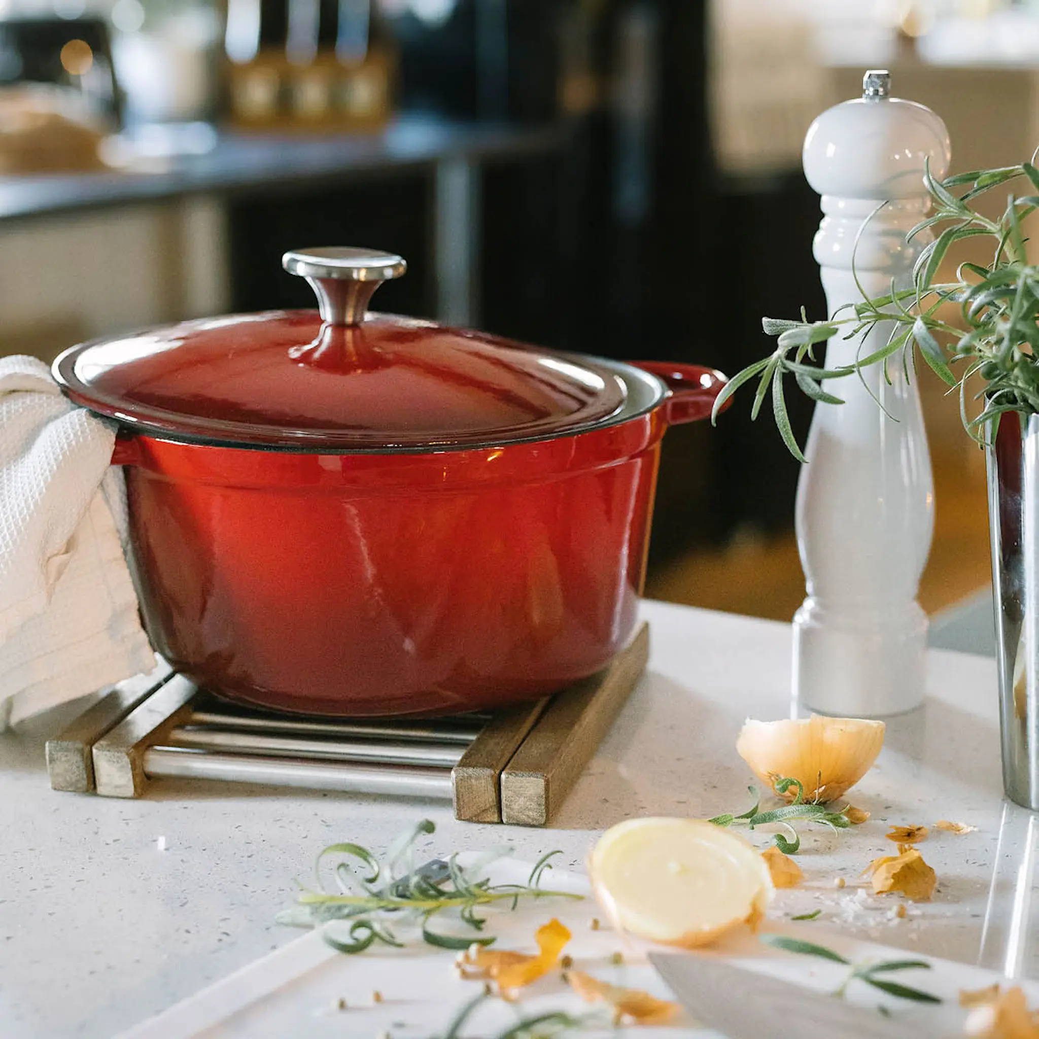 Dorre Gretl gjutjärnsgryta 24 cm 4 L röd