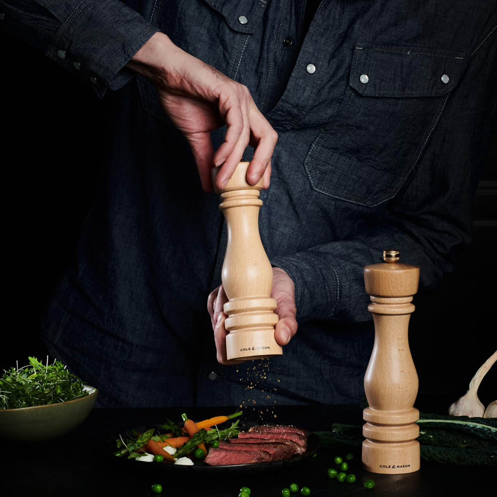 Cole & Mason London saltkvern 22 cm bøk