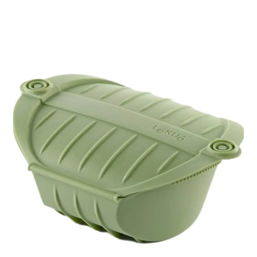 Dampkoker dyp for mikrobølgeovn 2 pors. grønn