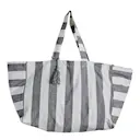 Felima tygkasse 50x25 cm vit/mörkgrå