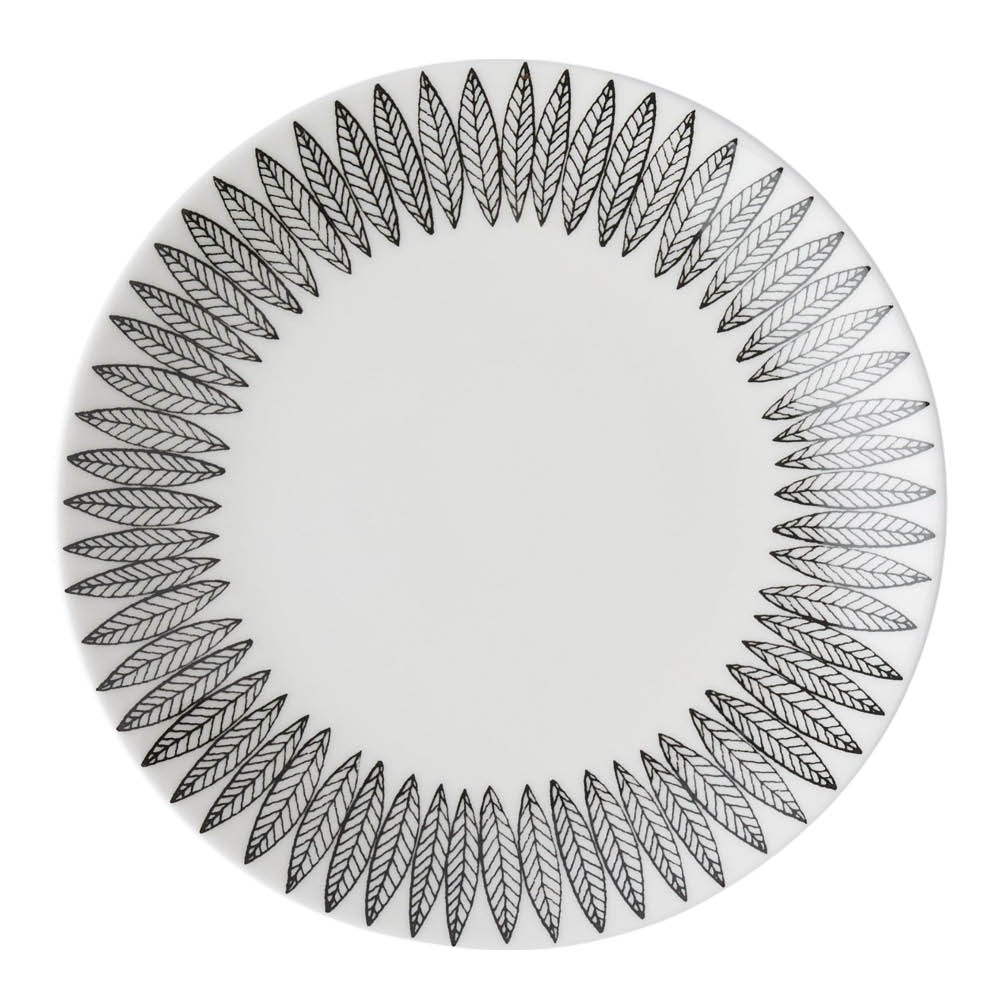 Gustafsberg Salix Svart tallerken 18 cm uten brem