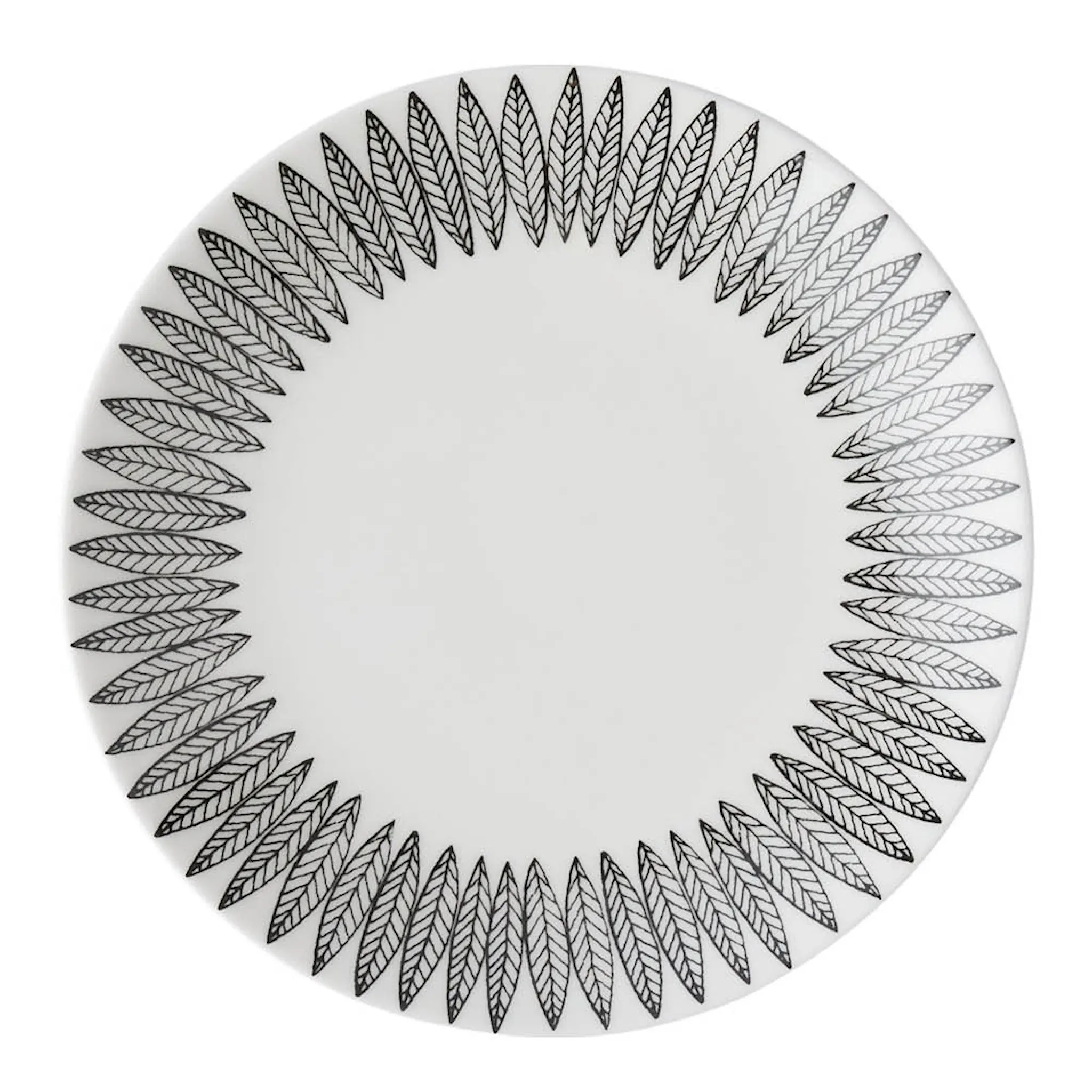 Gustafsberg Salix Svart tallerken 18 cm uten brem
