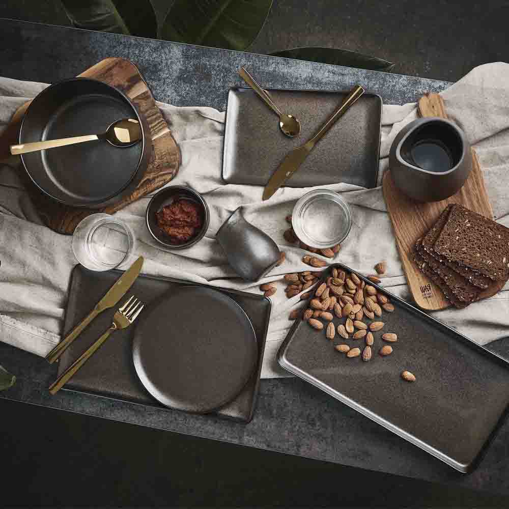 Aida RAW Metallic Brown fat 34x18 cm