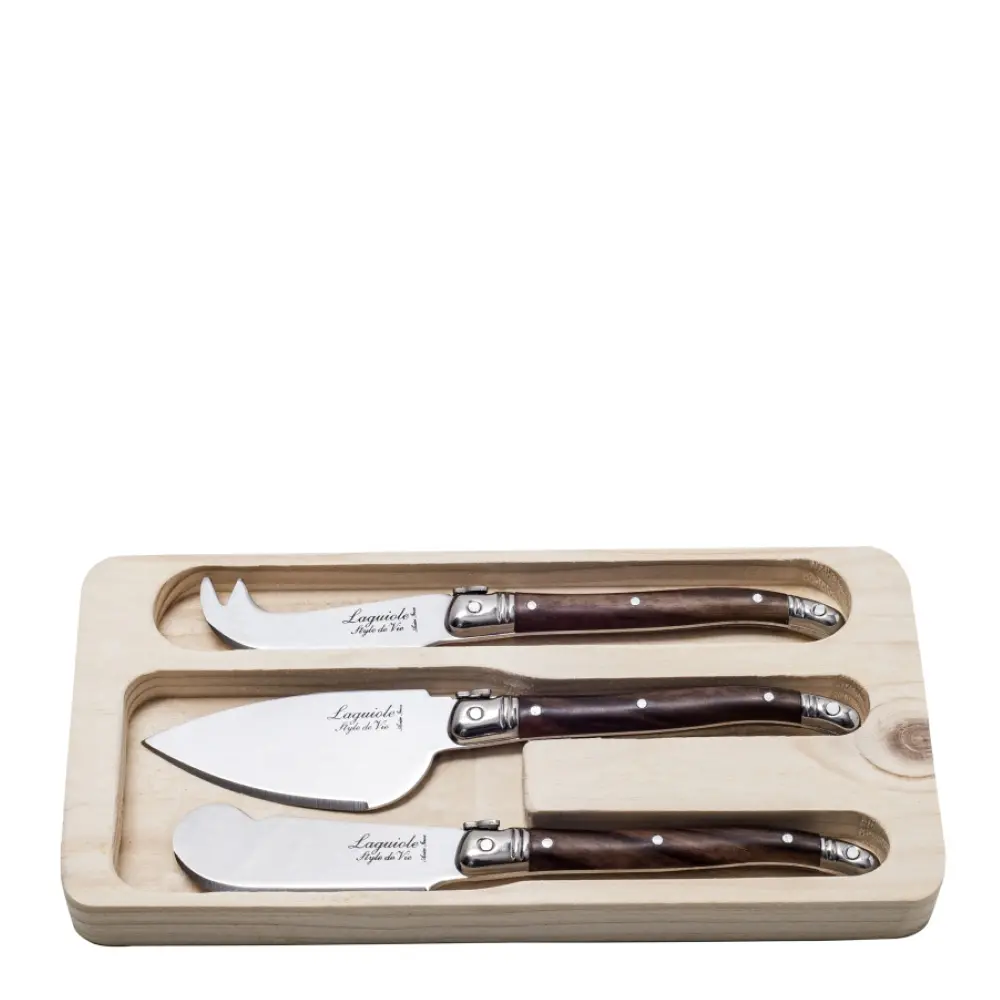 Laguiole Juustoveitsi 3 osaa Dark Wood