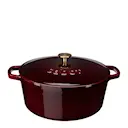 Gjutjärnsgryta 6,7 L zinfandel/mässing