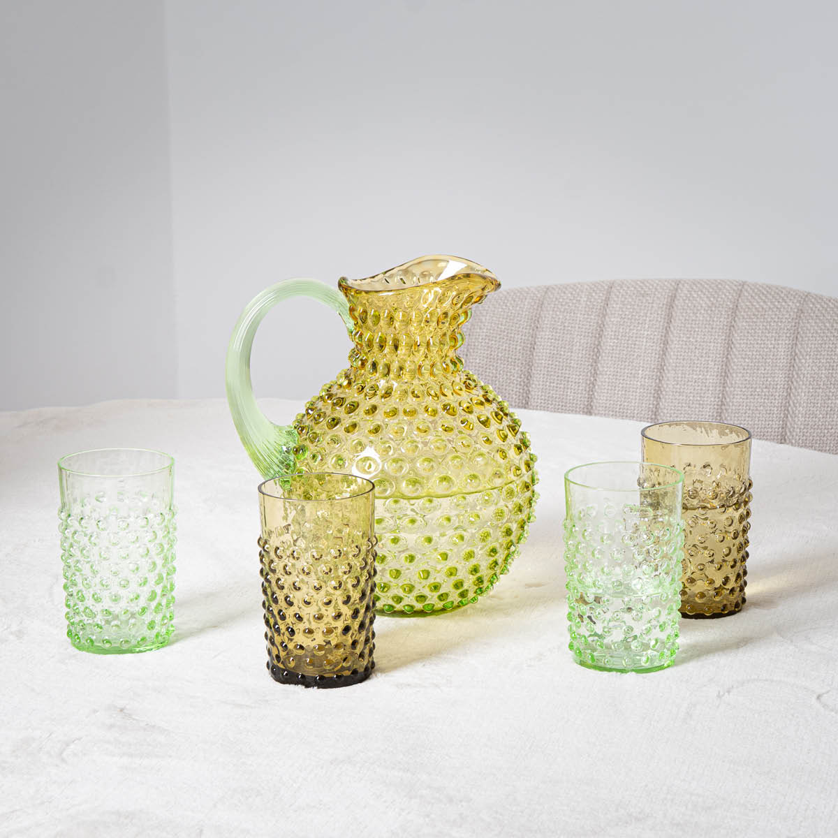 Klimchi Hobnail mugge 2L Meadow Amber/lysegrønn