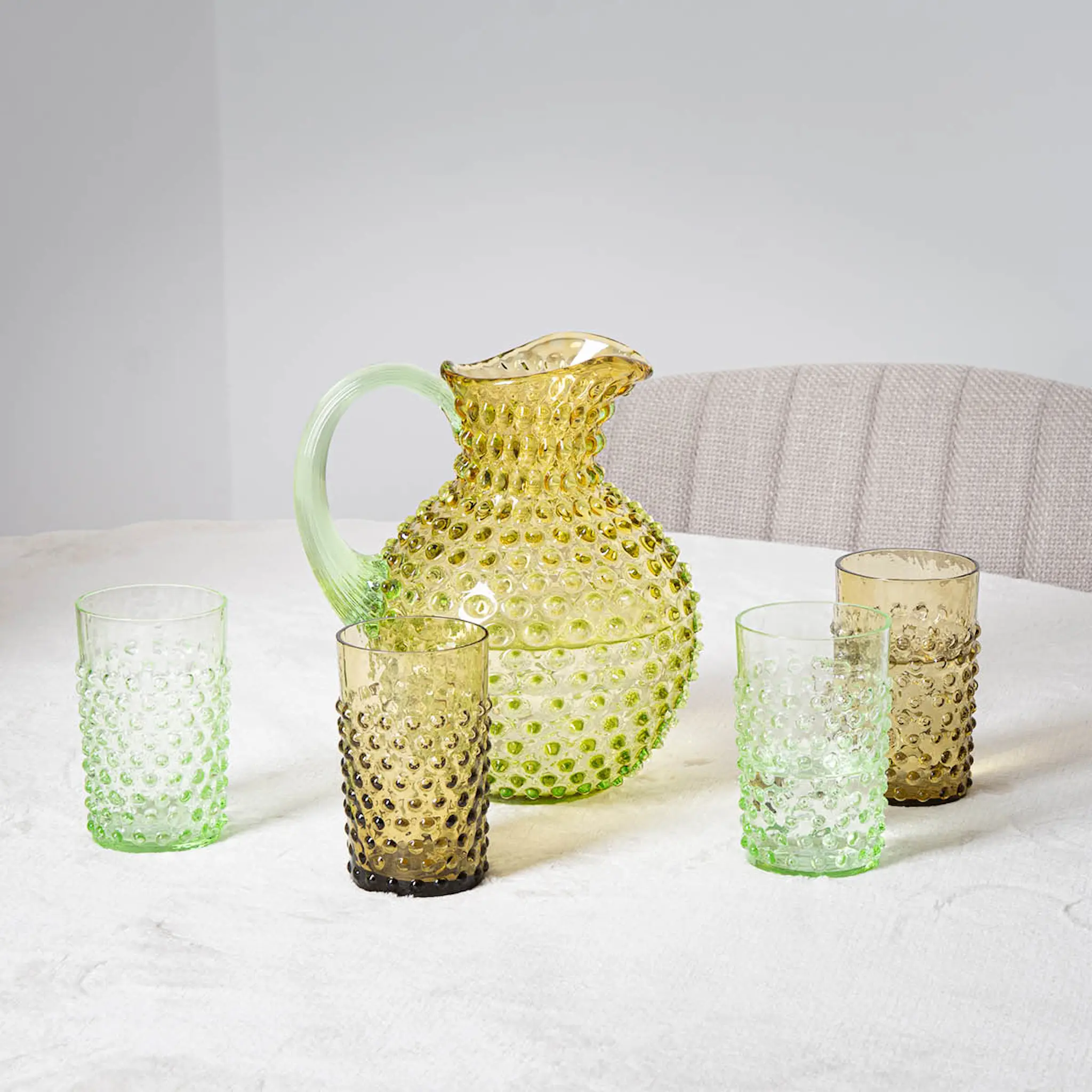 Klimchi Hobnail mugge 2L Meadow Amber/lysegrønn
