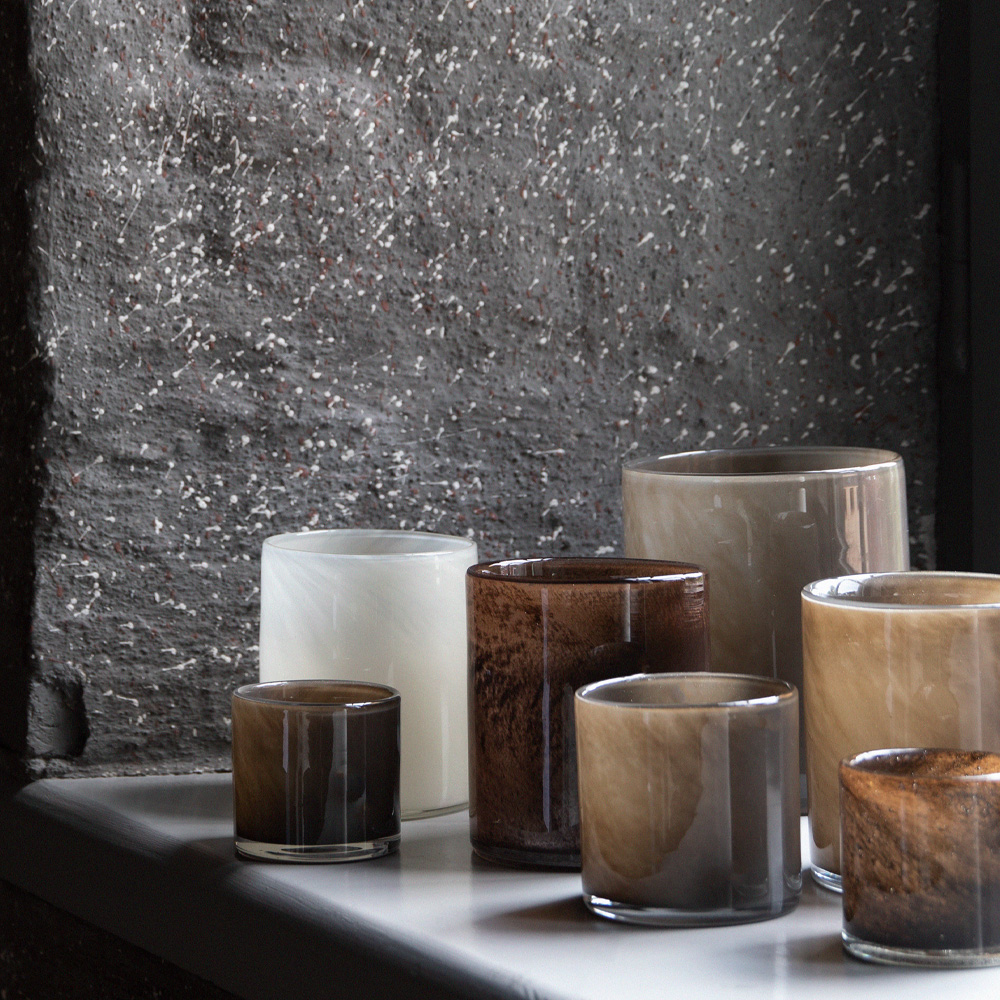 Tell Me More Lyric lyslykt 10x10 cm taupe