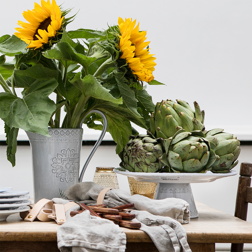 Bordallo Pinheiro Rua Nova mugge 1,7L antikkhvit