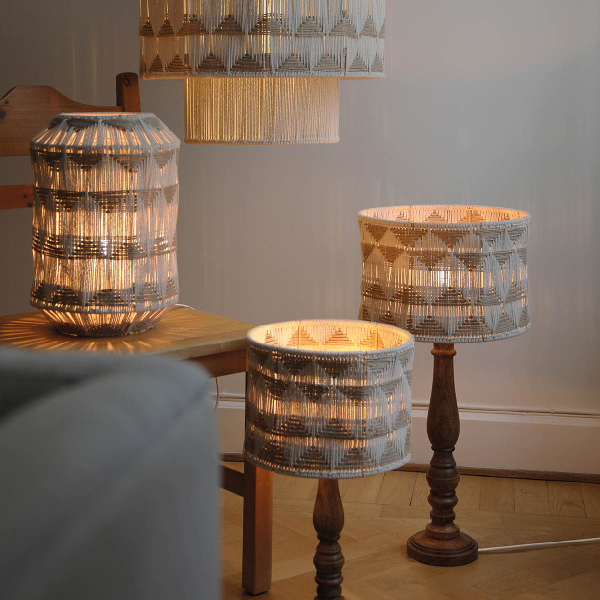 Markslöjd Ano bordslampa 35 cm utan fot beige/brun