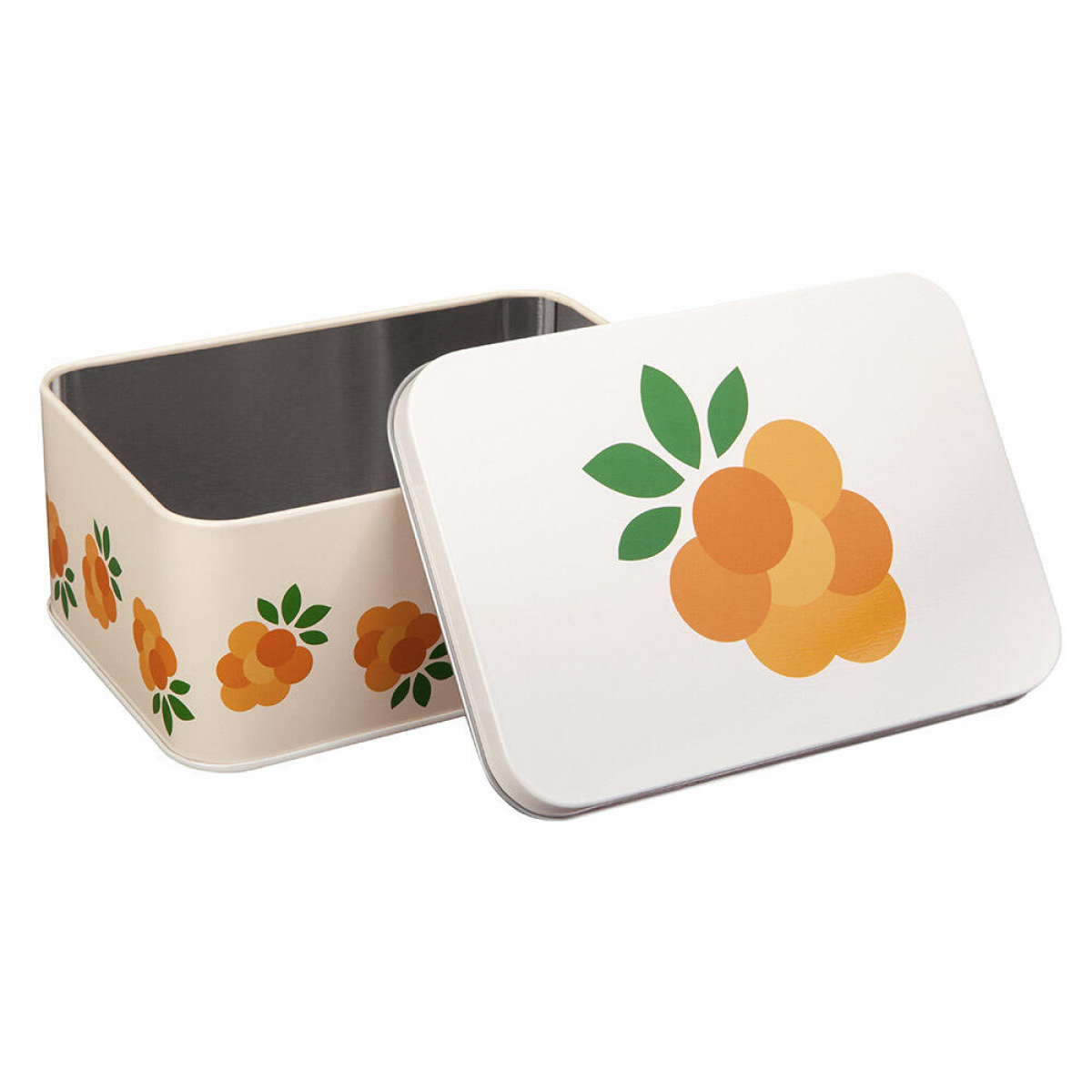 Blafre Hjortron matlåda / förvaringslåda plåt 10x14 cm gul