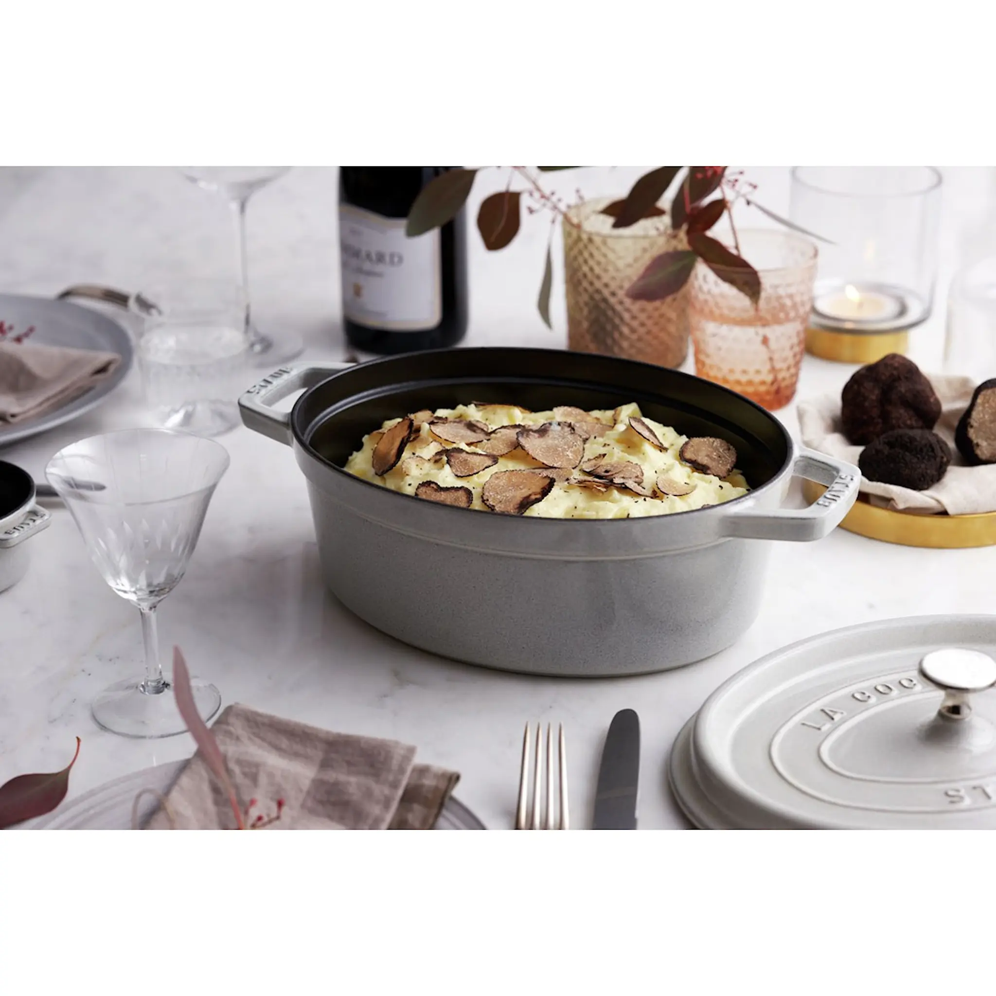 Staub La cocotte Valurautapata 5,5L White Truffle