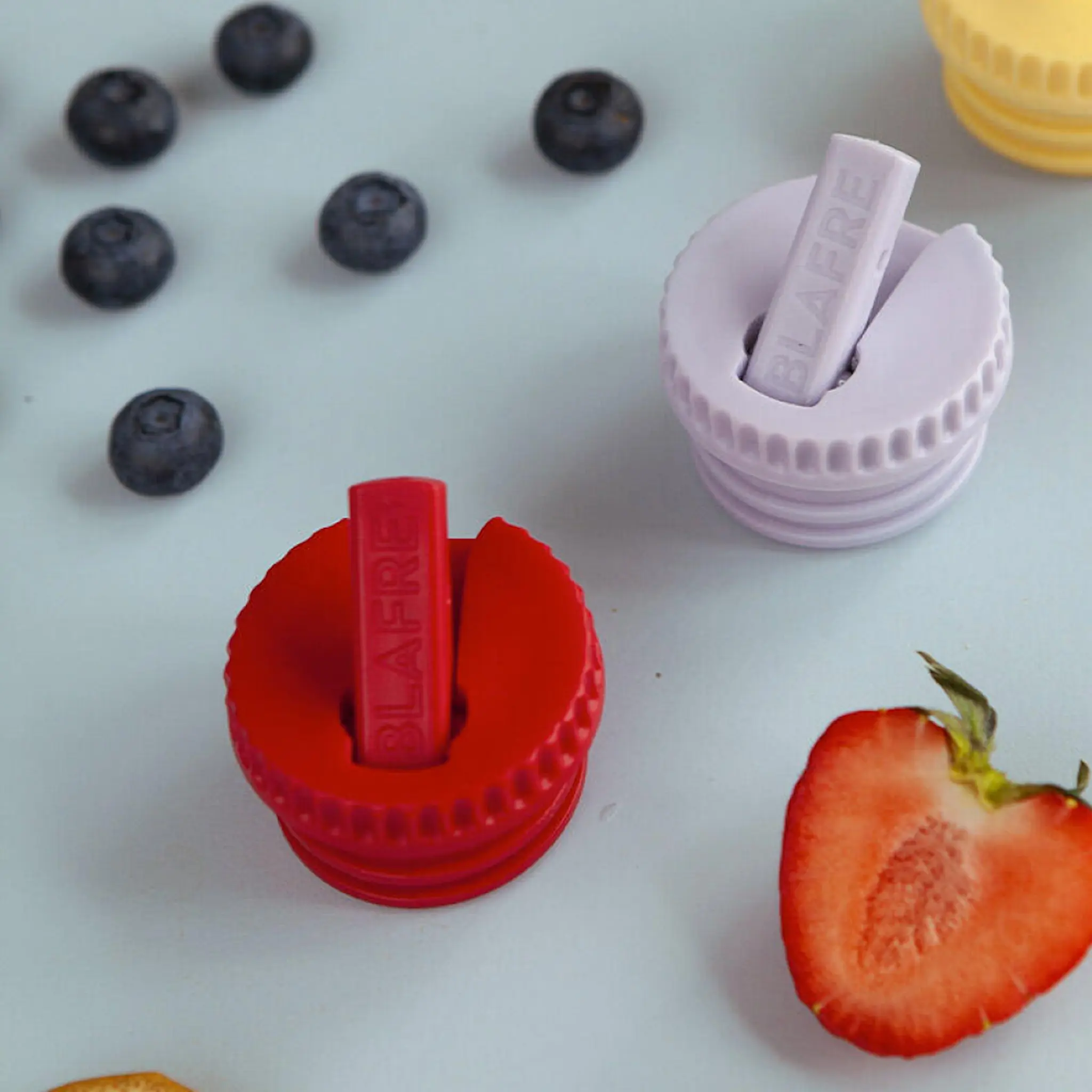 Blafre Kork med fällbar drickpip röd