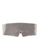 Sovmask silke 25 cm grå