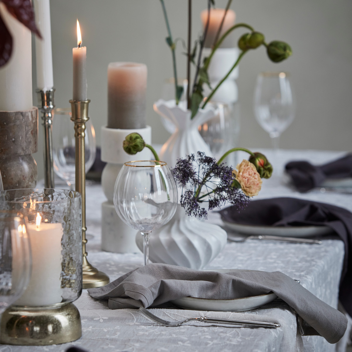 Lene Bjerre Susille vas 25 cm vit