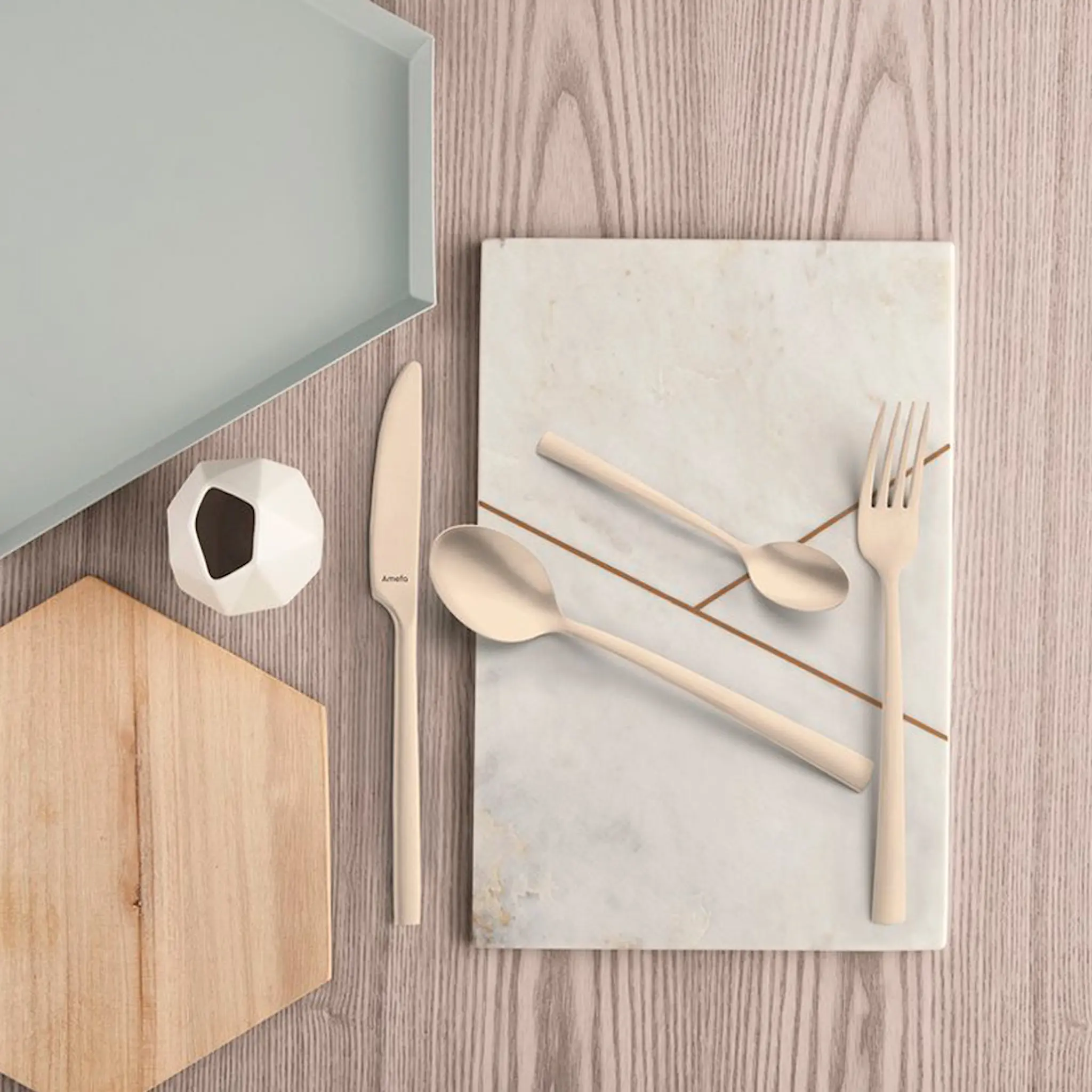 Amefa Manille Bestickset 16 delar Matt Champagne