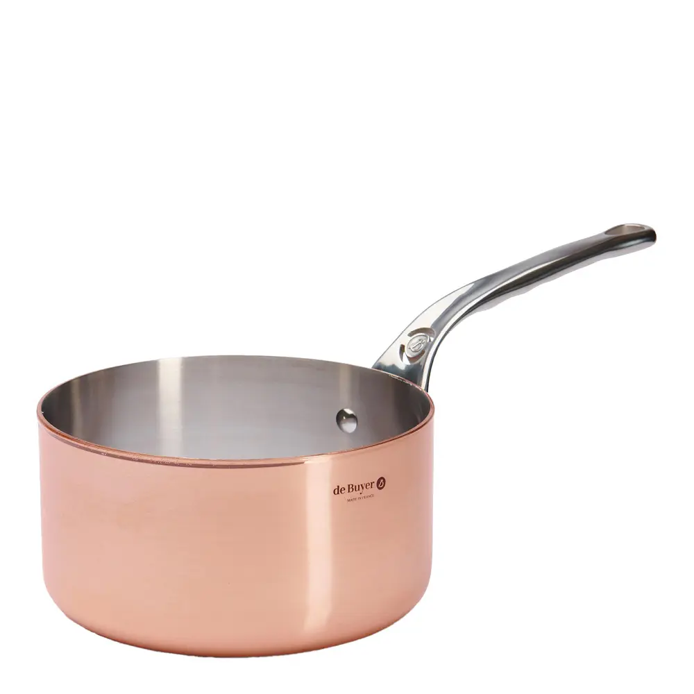 Prima Matera kasserolle 2,5L 18 cm kobber/rustfritt stål