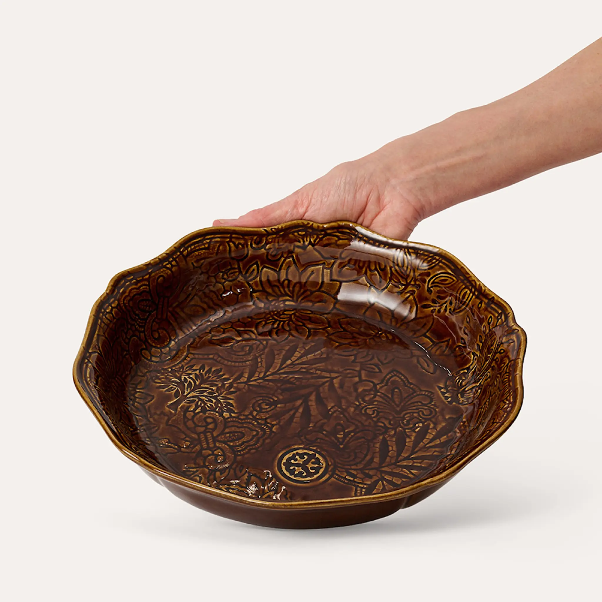 Sthål Arabesque pajform 25 cm Coffee