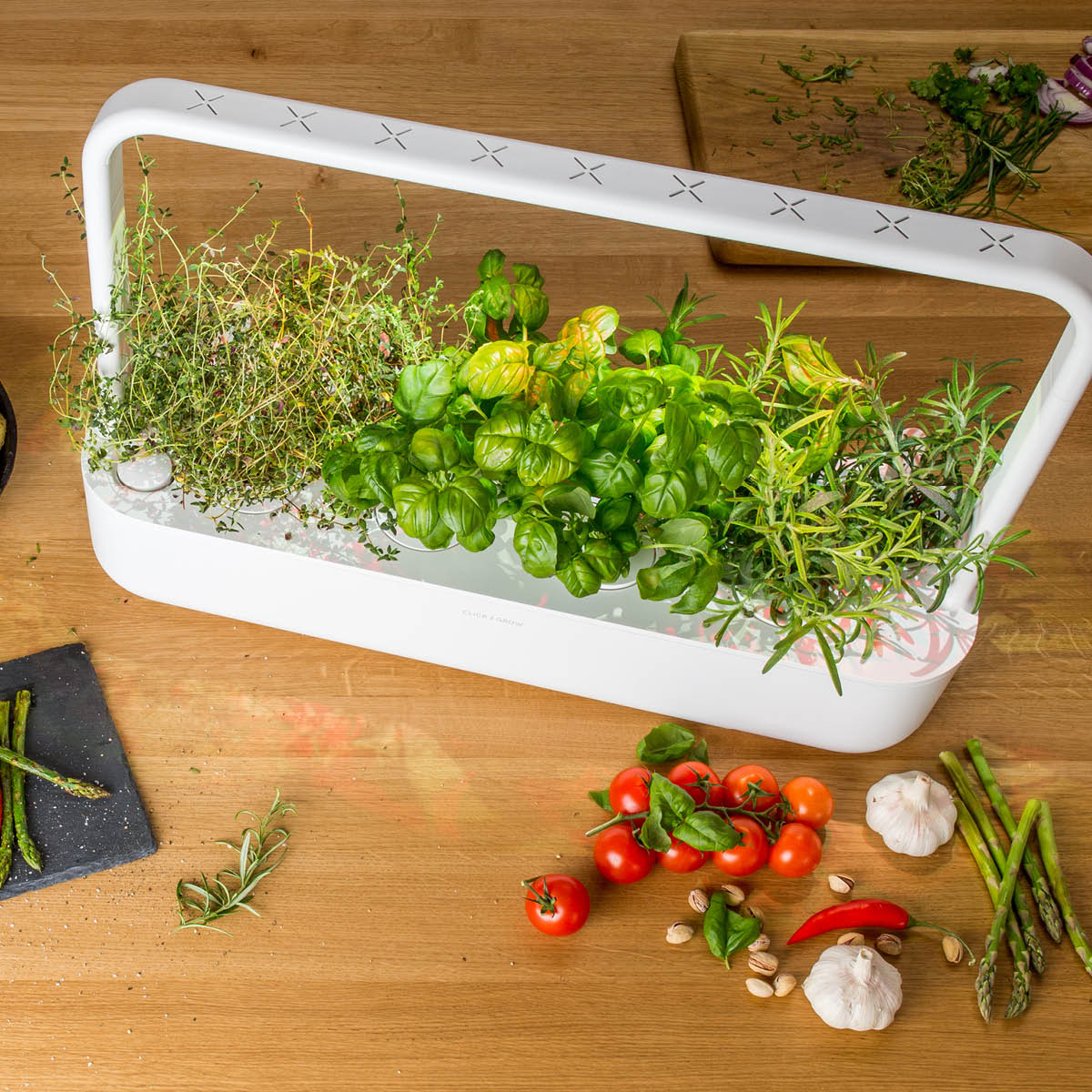 Click & Grow Smart Garden 9 Pro Aloituspakkaus Valkoinen