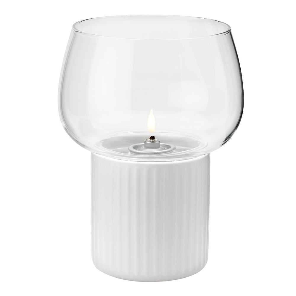 RIG-TIG Hygge Hurricane Ljuslykta 16 cm Vit