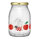 Mumin glasburk 1 L Glada Äpplen
