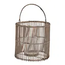 Harper lykta 21x21 cm natur/grå