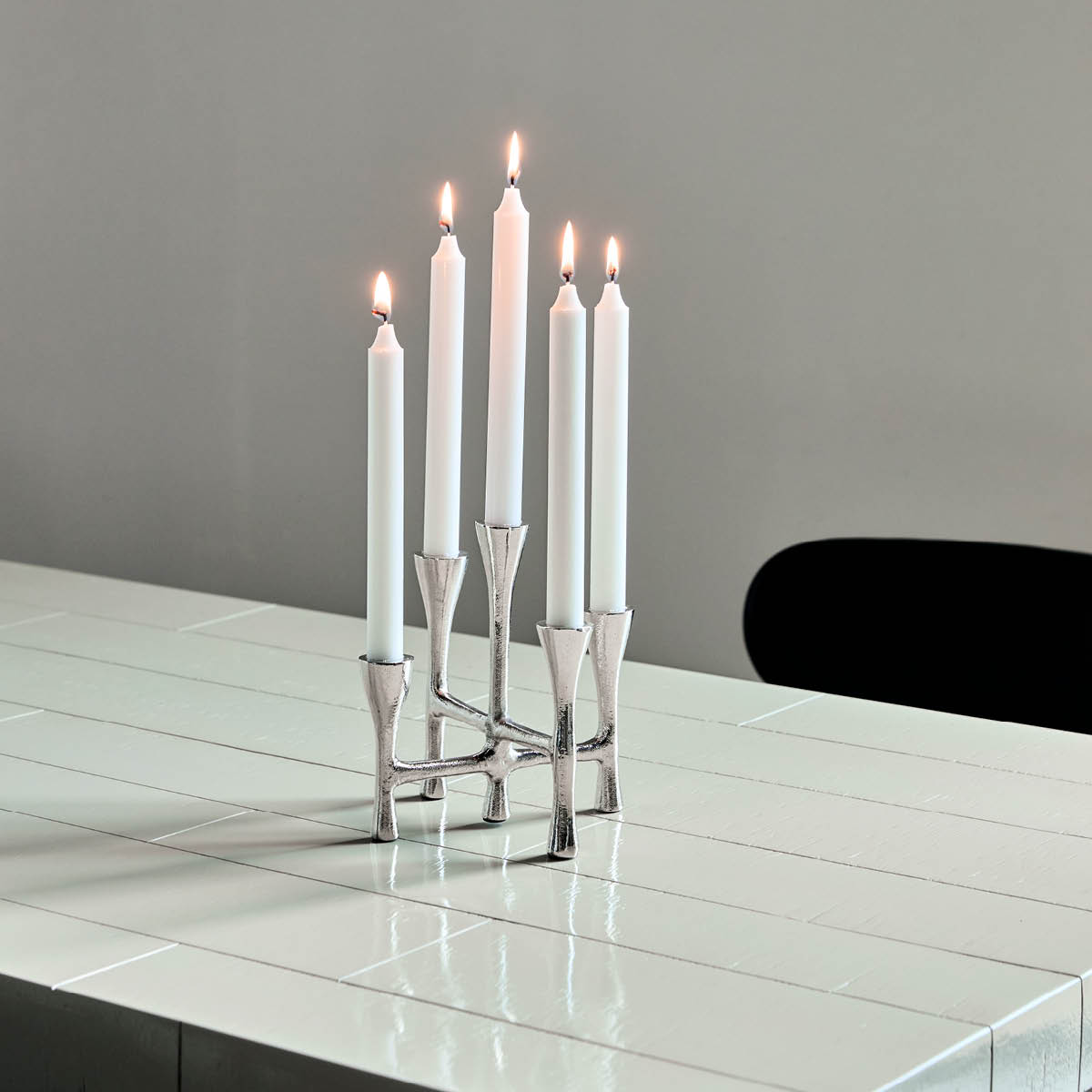 House Doctor Tristy Kynttilänjalka 20x19 cm Hopea