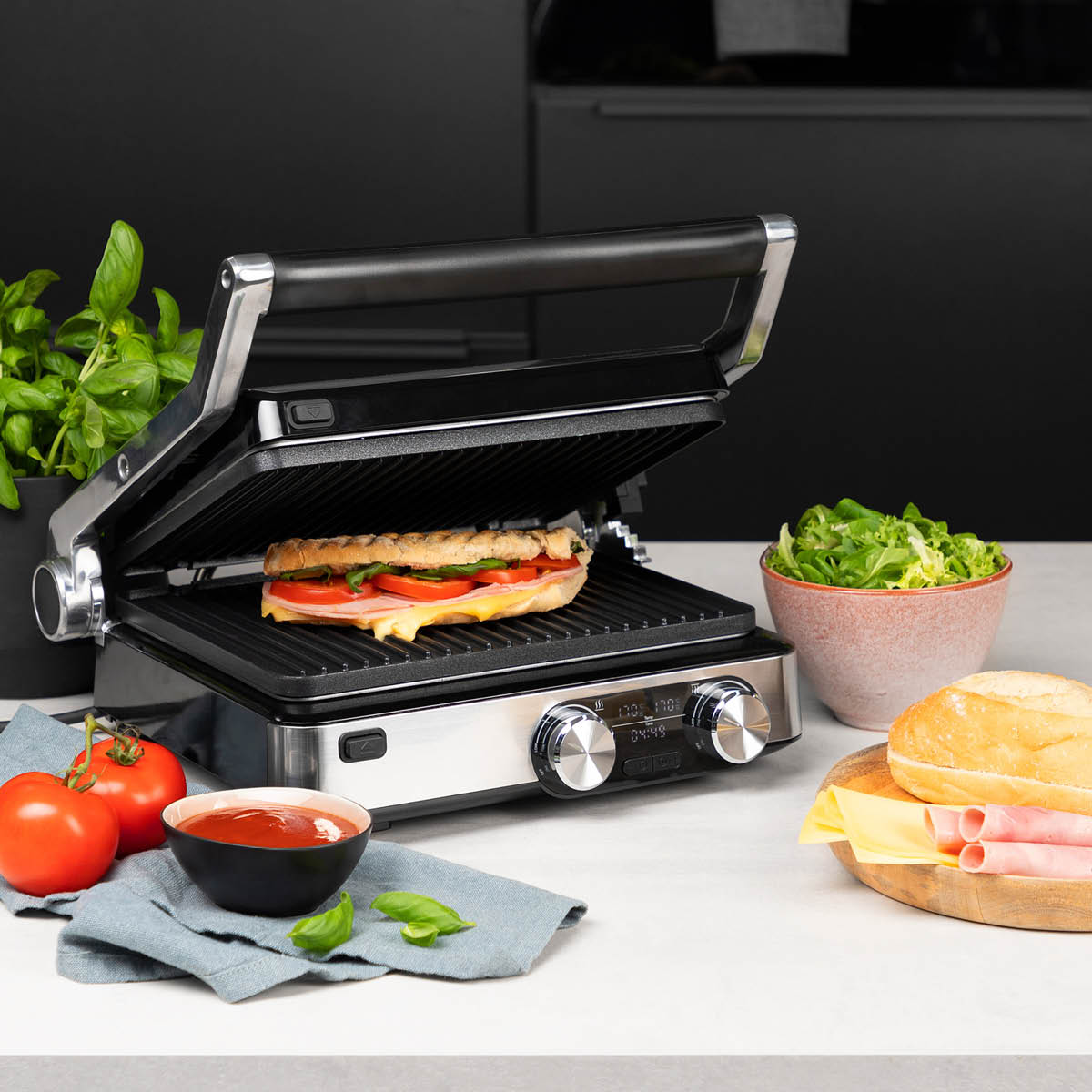 PRINCESS Elektrisk bordsgrill 29x23 cm 2000W