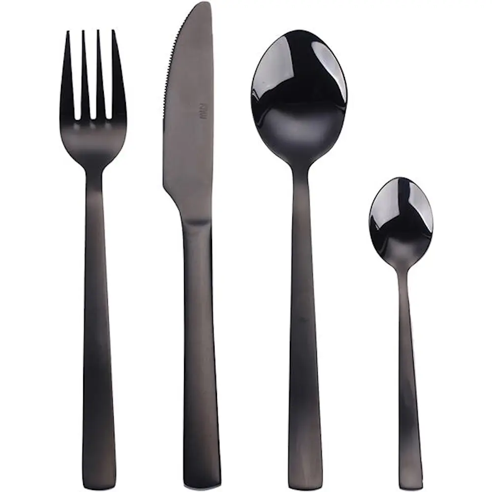 Raw Aterimet 48 osaa Musta