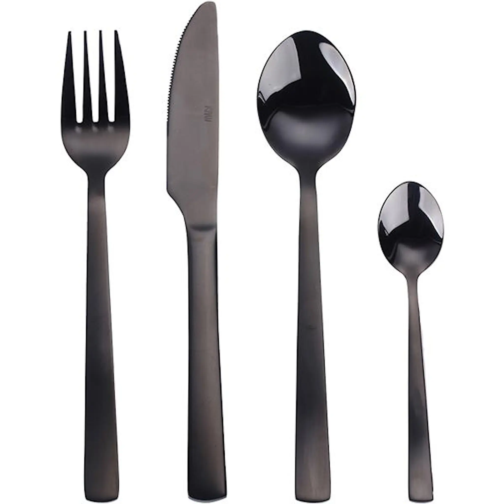 Aida Raw Bestickset 48 delar Svart