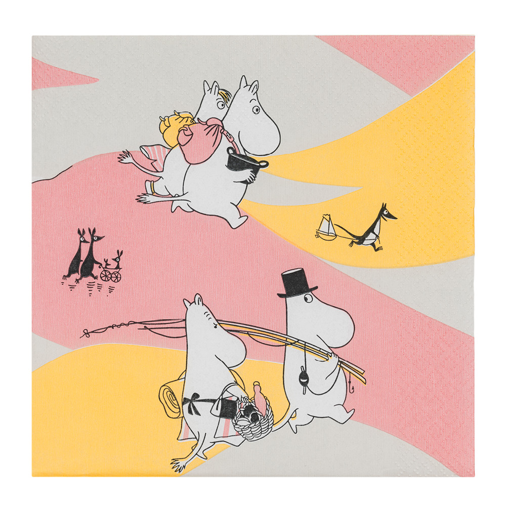 Moomin Arabia Mummi serviett 33x33 cm 20 stk Familietid