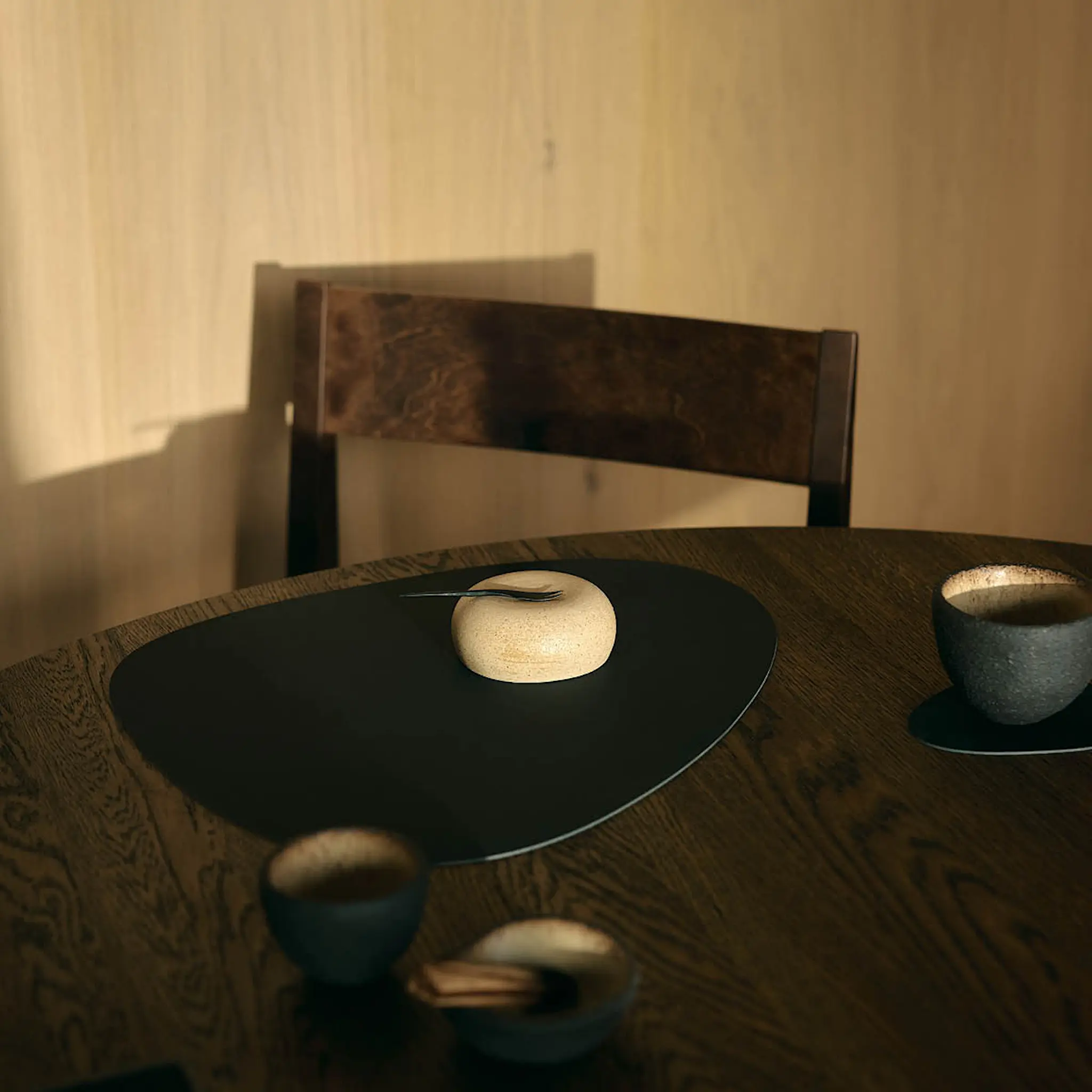 LIND DNA Curve Nupo glasunderlägg 11x13 cm Black Ink