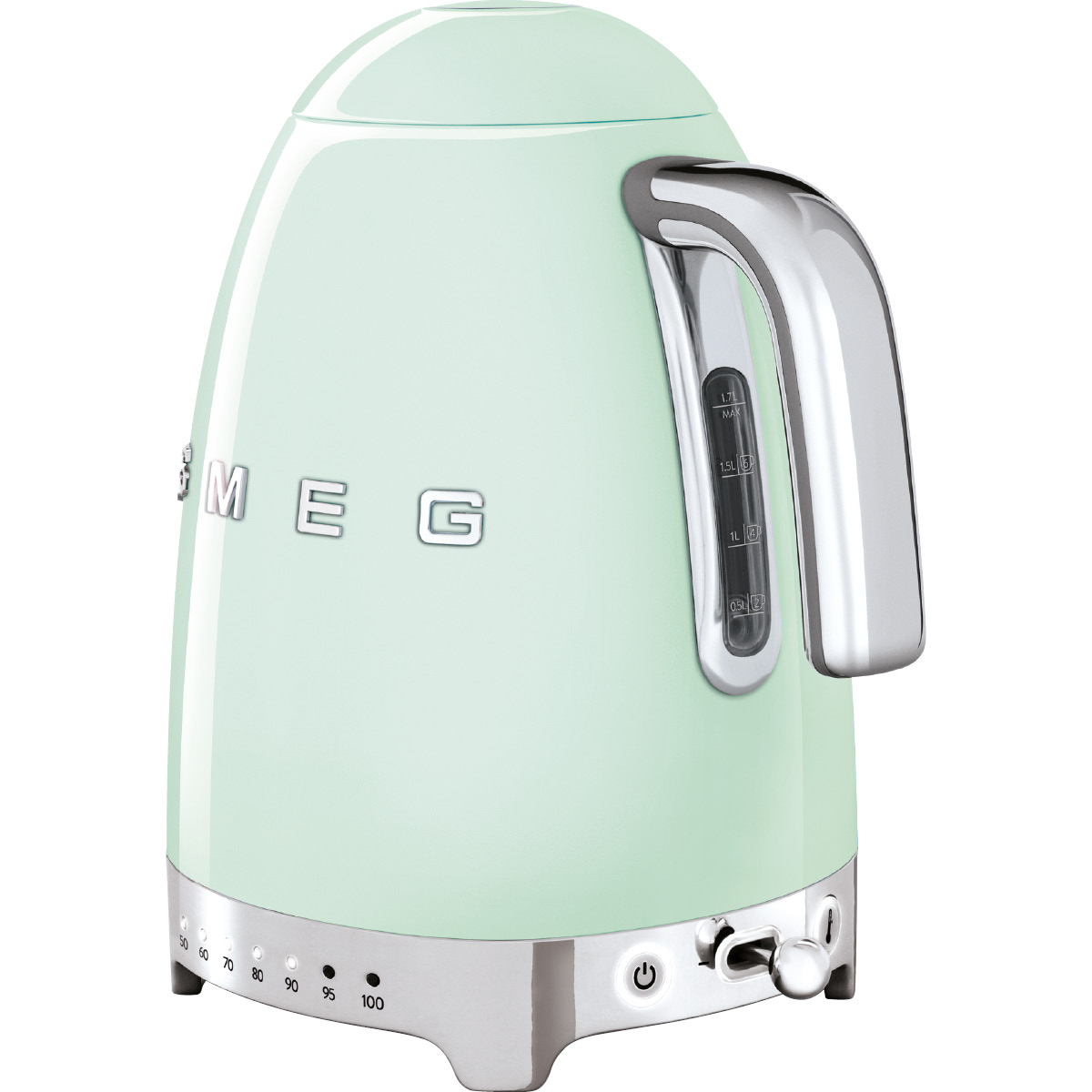Smeg Vannkoker med termostat KLF04 1,7L pastellgrønn