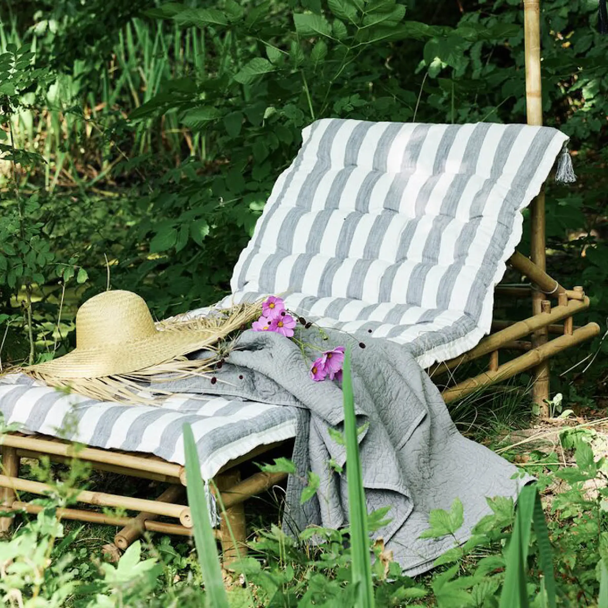 Lene Bjerre Isabelle pläd 170x130 cm grå