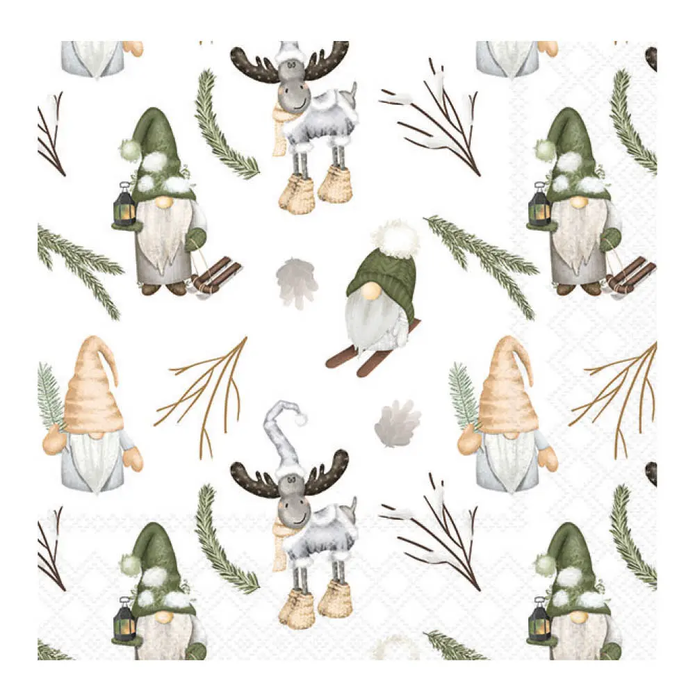 Lautasliina 33x33 cm 20 kpl Forest Gnomes