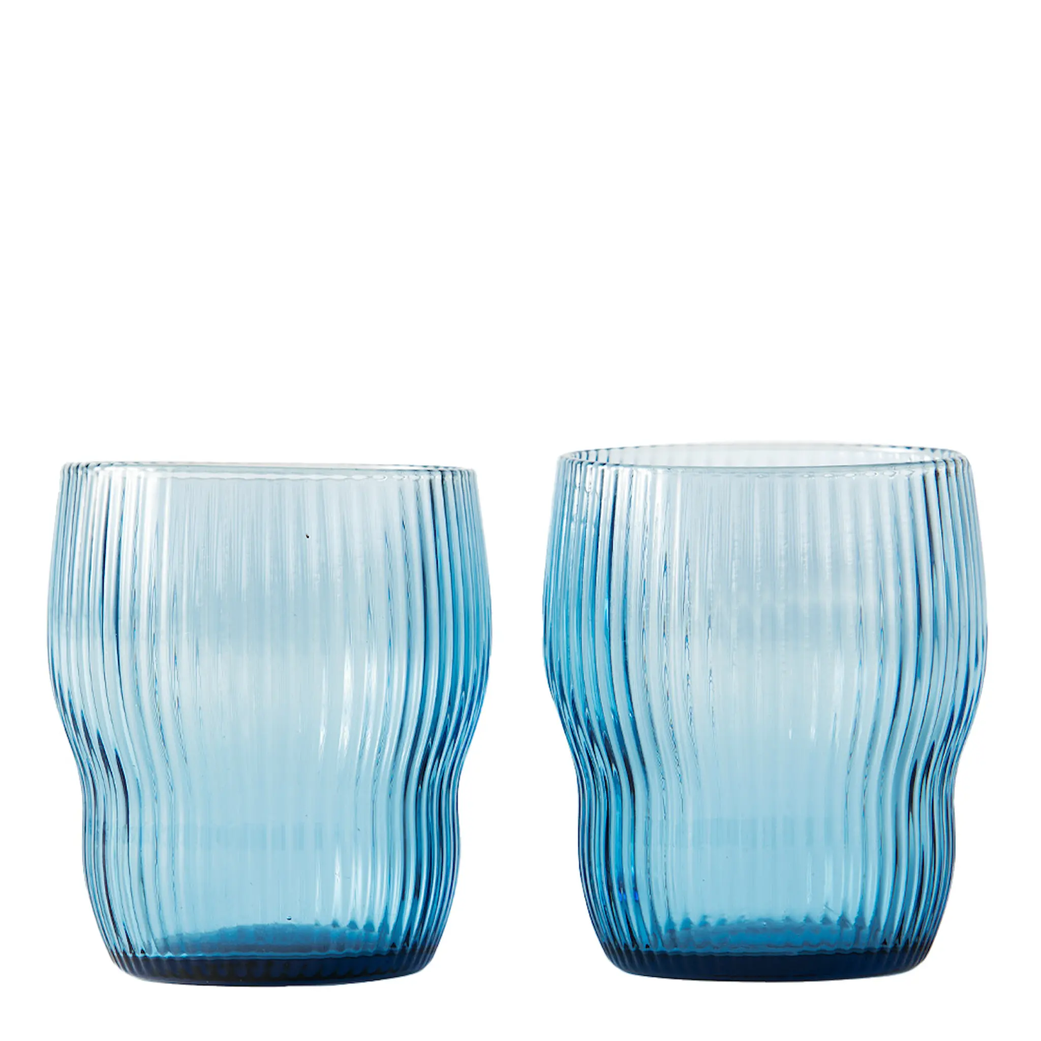 Pols Potten Pum Glas 9 cm 2-pack Blå