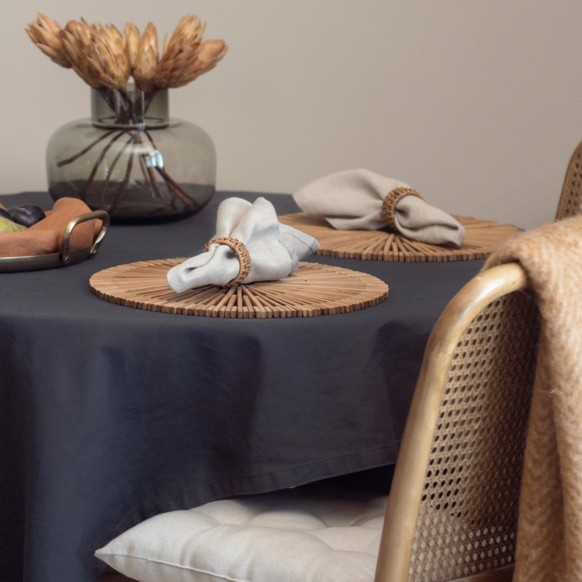 Fanni K Pellava Lautasliina 45x45 cm 2 kpl Beige