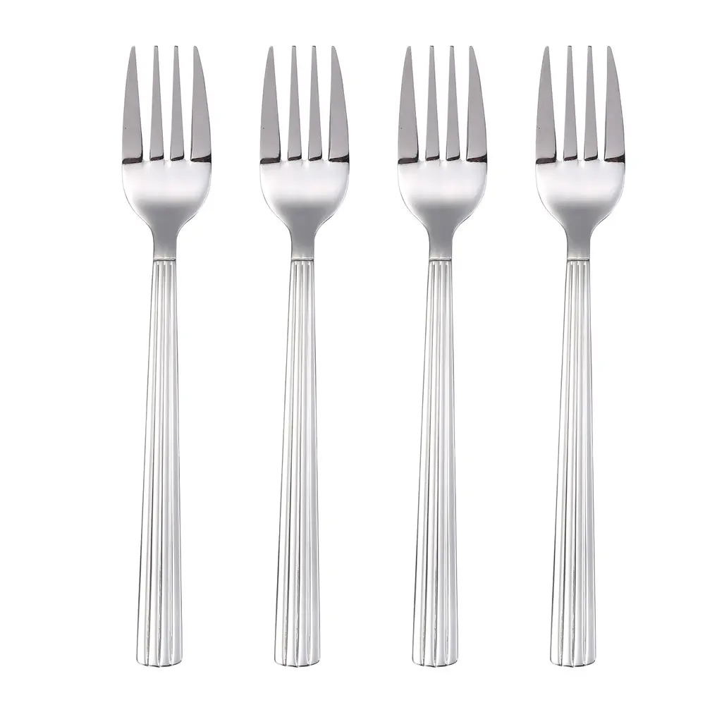 Groovy gaffel 4 stk polert