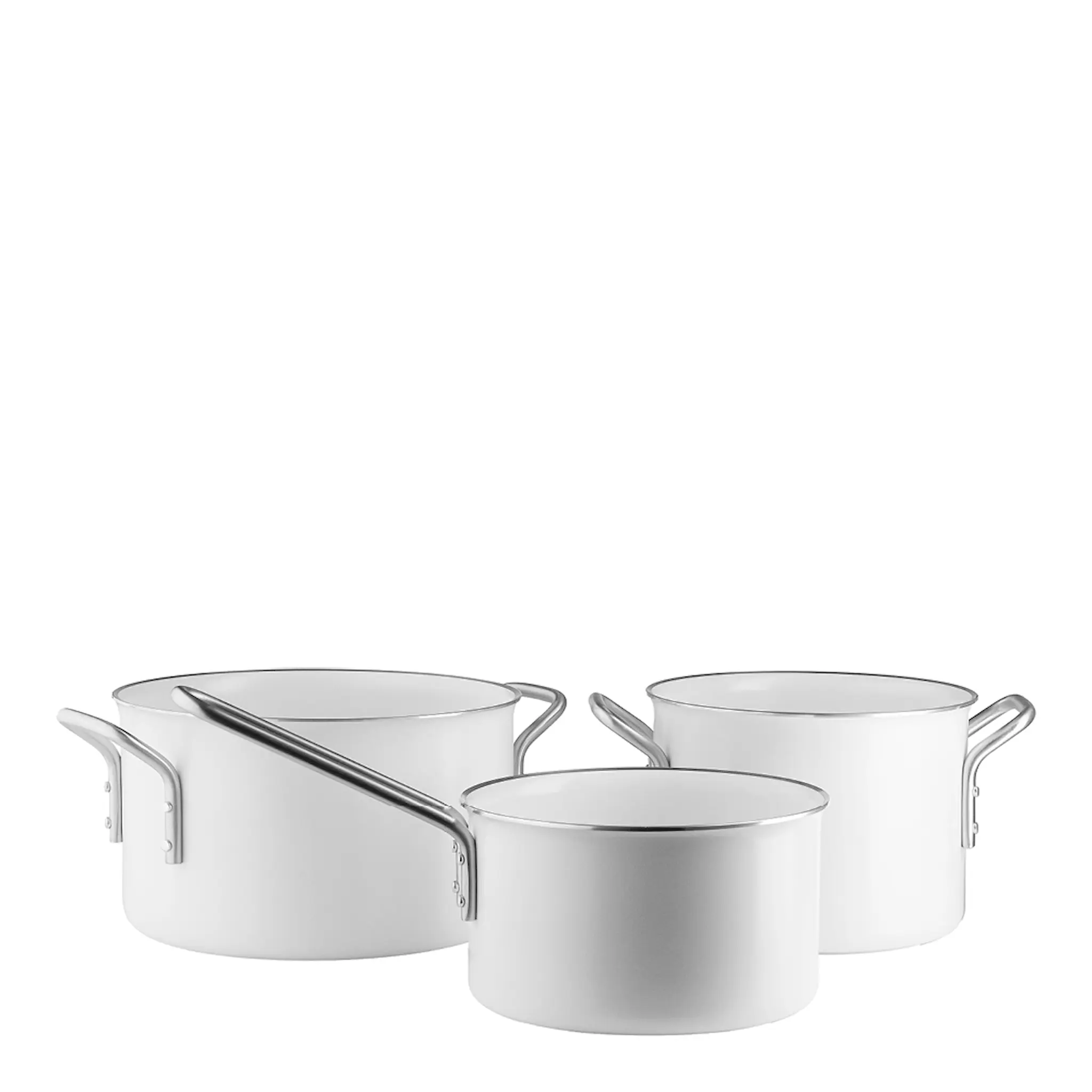 Eva Trio White Line grytset 3 delar